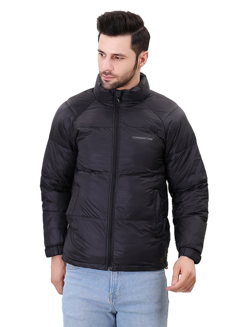 Men's Stand Collar Puffer Jacket for winter