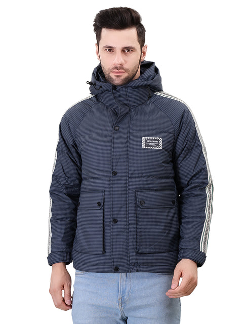 Airforce Stand Collar with hood Puffer Jacket