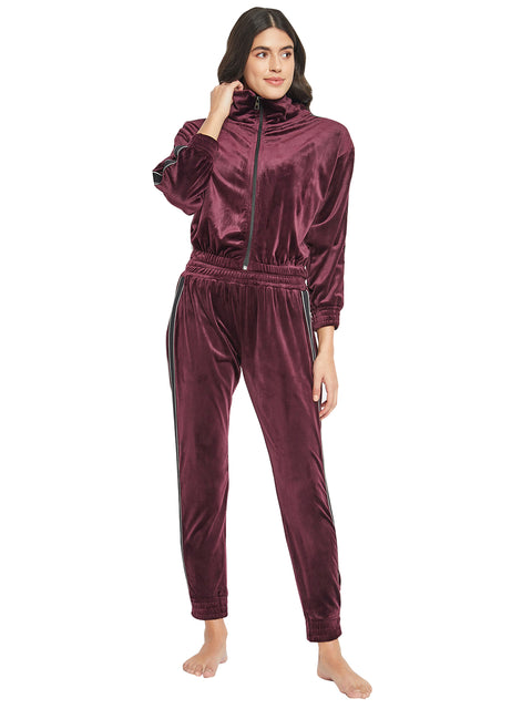 Women's Winter Full Sleeve Top and Short Pajama Pants Regular Fit Night Suit