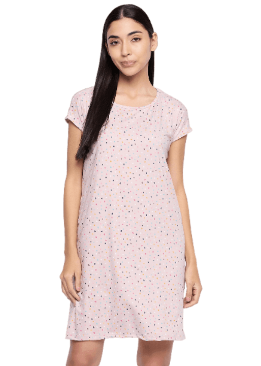 Printed Knee Length Nighty|Loungewear|Nightwear|Sleepwear|Home Wear Short Nighty for Women