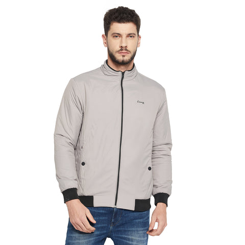Men's Regular Fit Bomber Jacket For Winter Wear