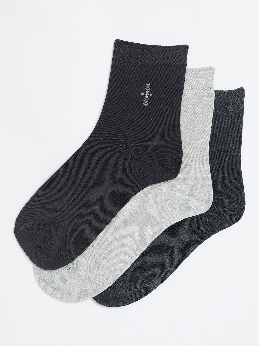 Men's Ankle Socks, Pack of 3, Assorted Colors