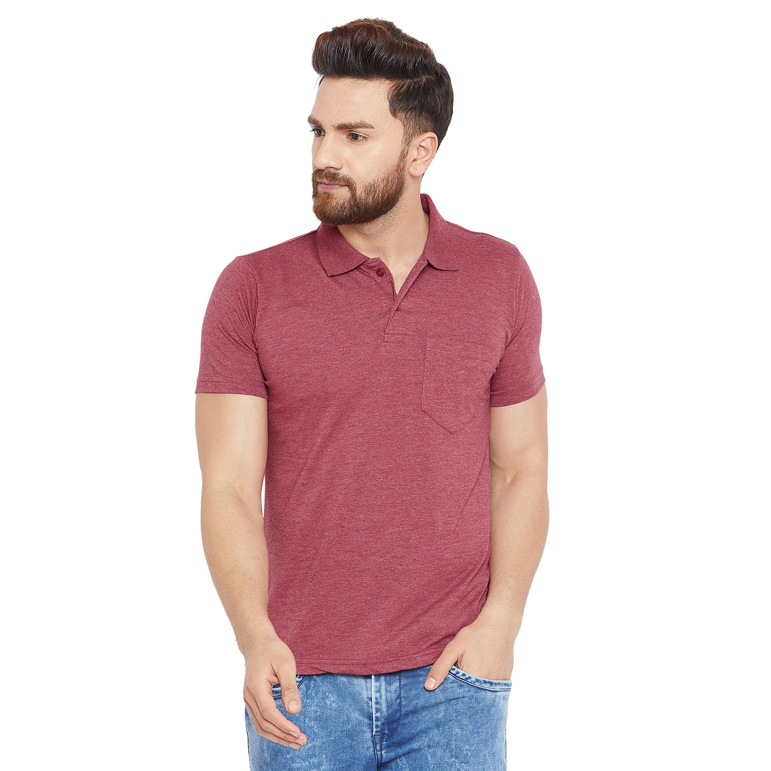 Camey Round Neck T-Shirts – Best Casual Wear for Men | Mens Half Sleeve Plain Polo Tshirt