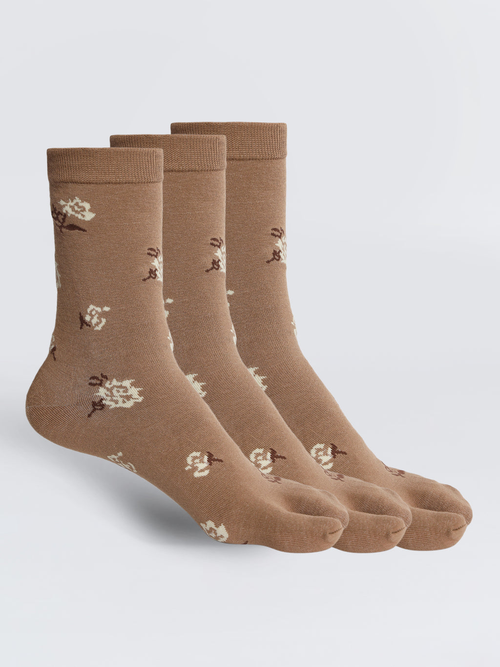 Camey Printed Socks for Women – Trendy & Colorful Styles | Thumb Socks, 3 Pairs, Comfortable Cotton Blend