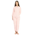 Women's Winter Full Sleeve Jacquard Zipper Hoody Nightsuit