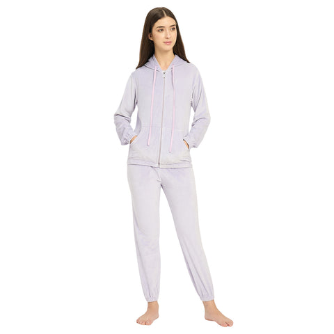 Women’s Full Sleeve Hooded Nightsuit Set
