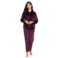 Women's Winter Full Sleeve Top and Pajama Pants Regular Fit Night Suit Hooded Top and Pyjama Set Ladies Night Dress
