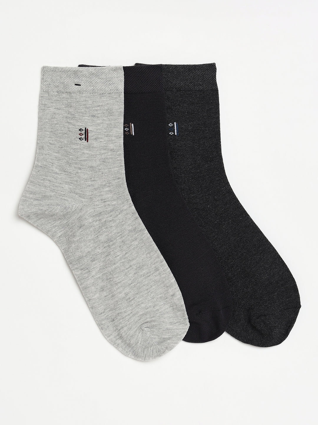 Men's Ankle Socks, Pack of 3, Assorted Colors