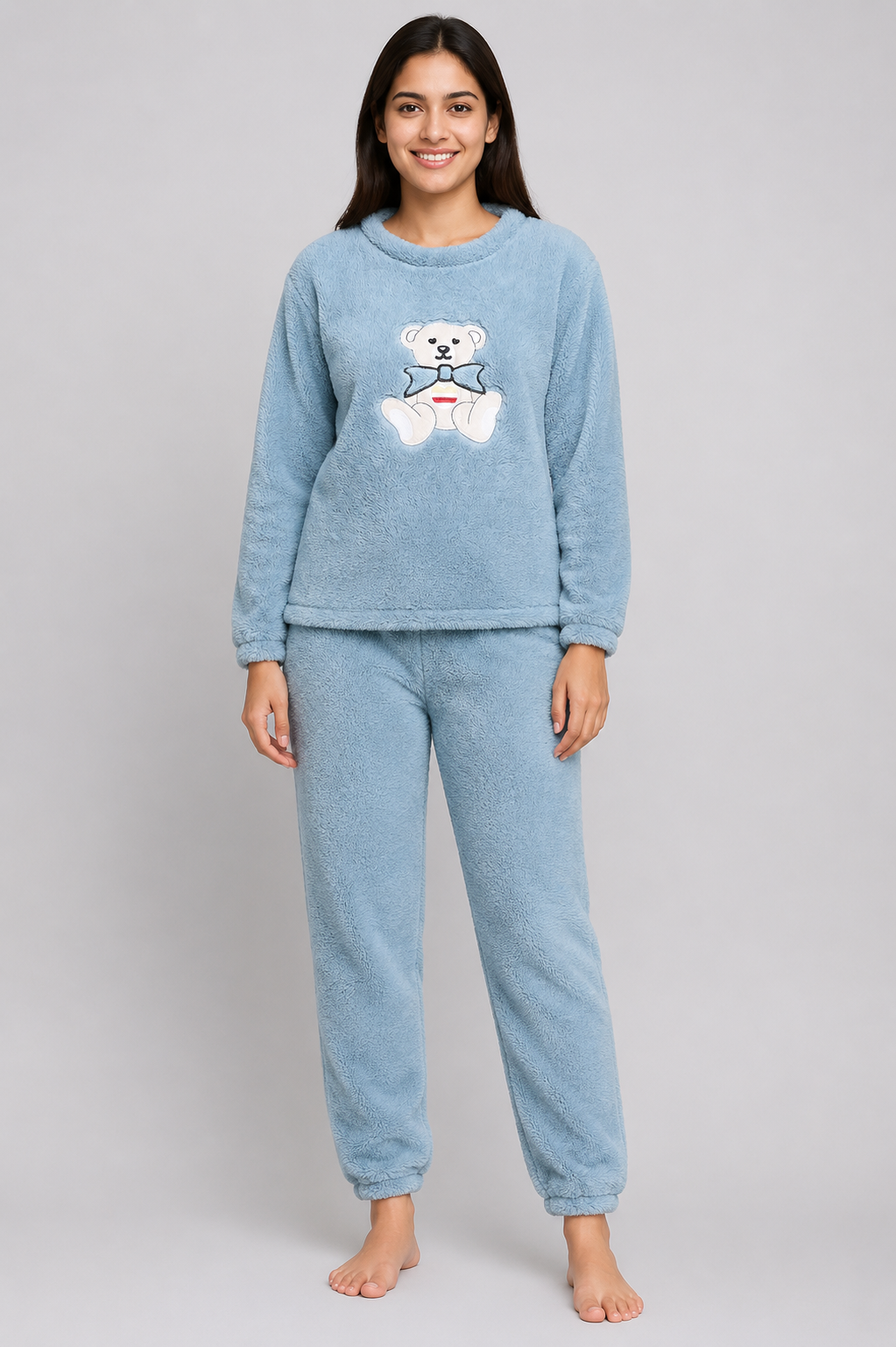 Camey Women Printed Winter Full Sleeve Top and Pajama Set