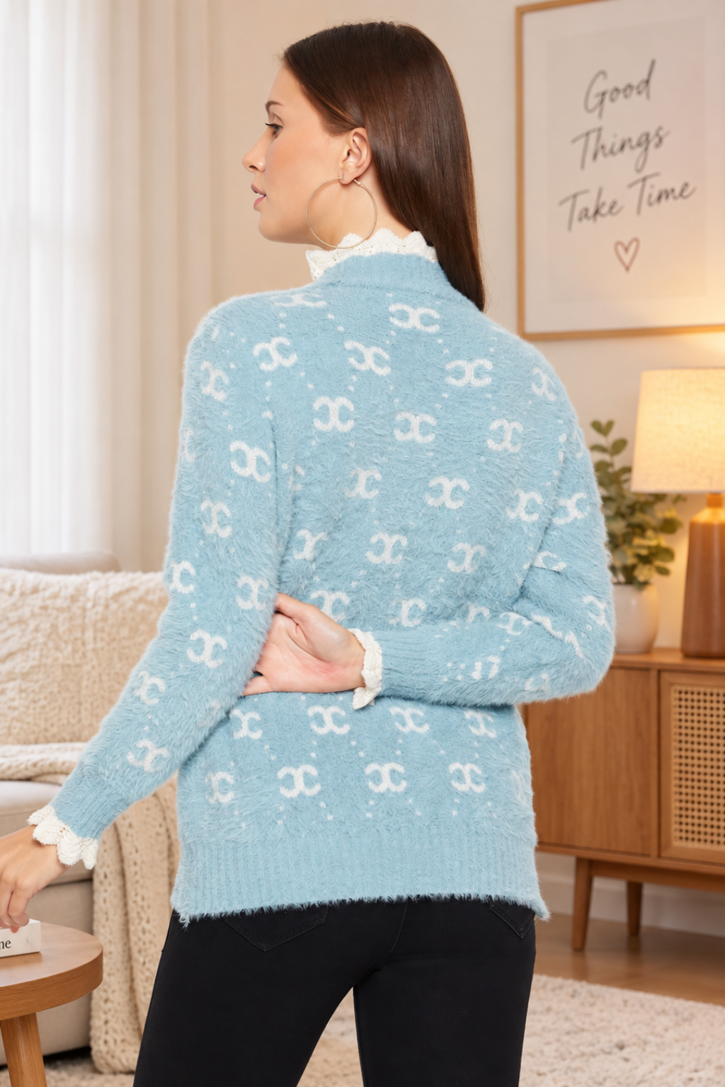Women Woolen winter full sleeve high Neck top|Sweater