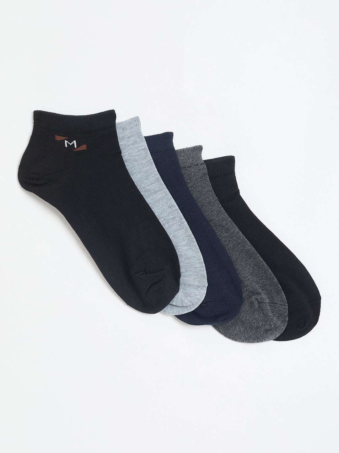 Buy Camey Low Cut Socks – Best for Shoes & Sneakers | Men's Sneakers Cotton Blend, Pack of 5, Multicolour (Black, Grey, Navy Blue)