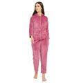 Women's Winter Full Sleeve Jacquard Zipper Hoody Nightsuit