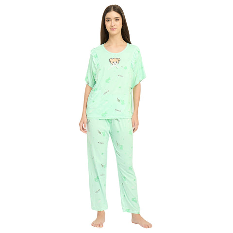 Women’s Printed Night Suit Set