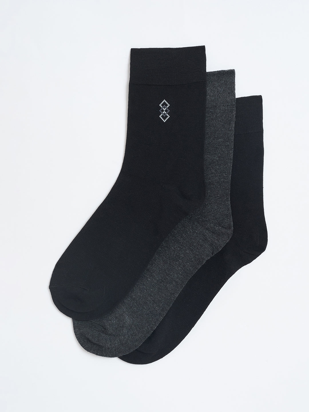 Camey Men’s Crew Socks – Ideal for Office & Casual Wear | Mens Cotton Crew Socks Pack of 3