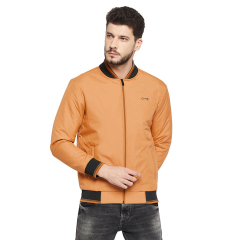 Men's Regular Fit Bomber Jacket For Winter Wear
