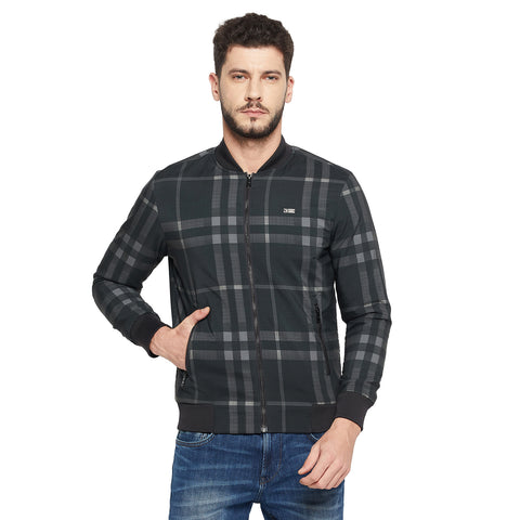 Men's Regular Fit Bomber Jacket For Winter Wear