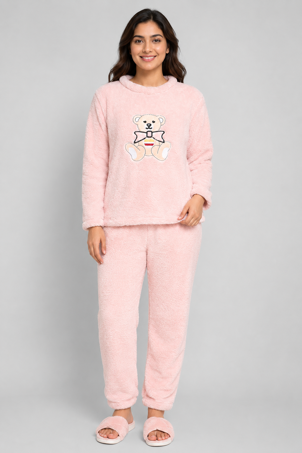 Camey Women Printed Winter Full Sleeve Top and Pajama Set