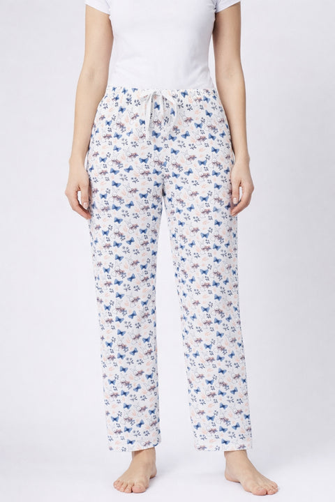 Camey Women's Printed Pyjama Pants, Floral Pattern, Sleepwear