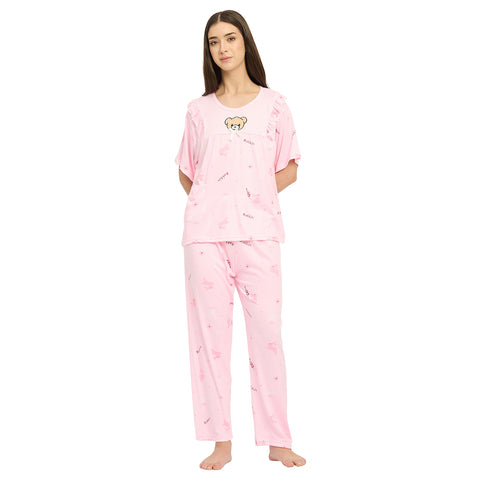 Women’s Printed Night Suit Set