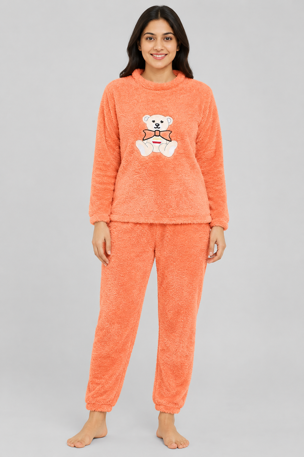 Camey Women Printed Winter Full Sleeve Top and Pajama Set