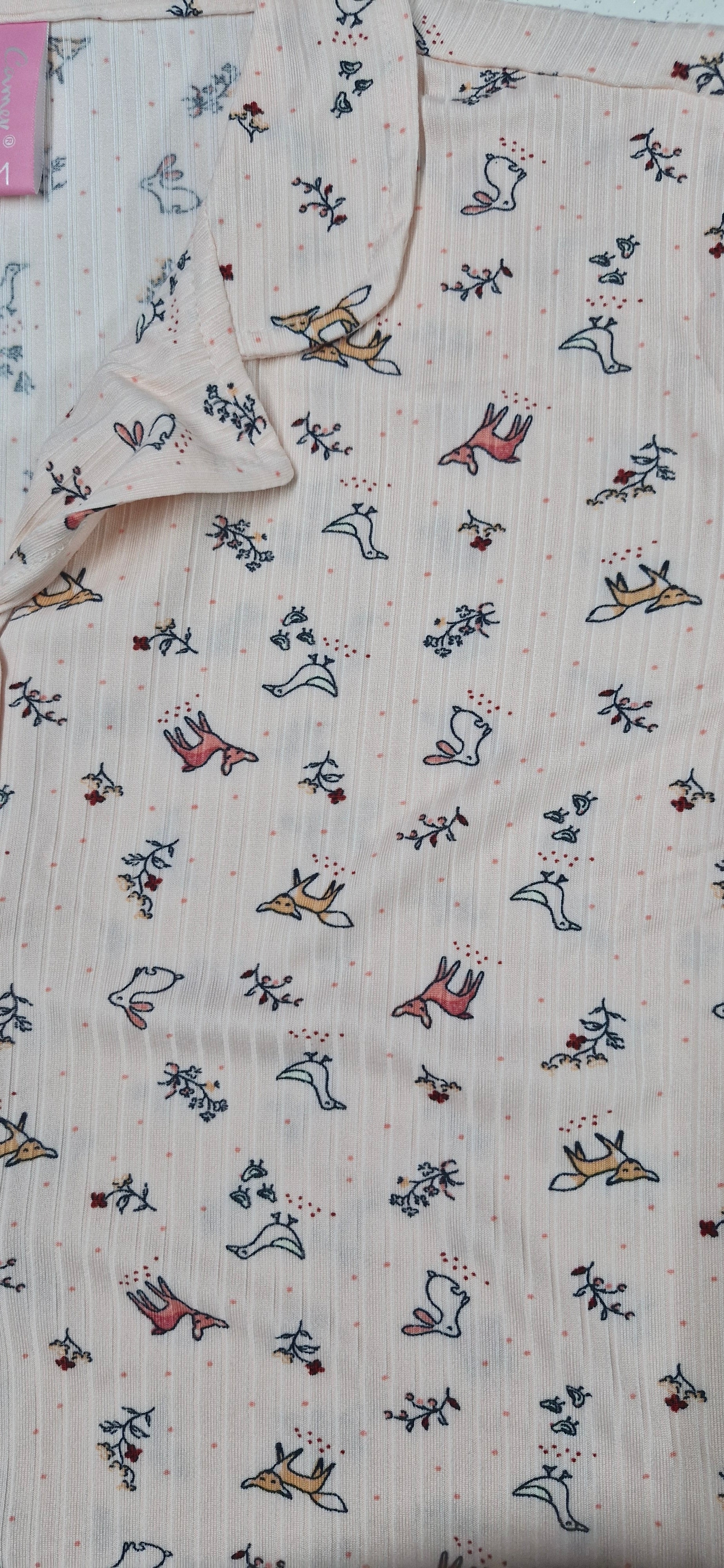 Women Night Suit, Loose Fit Short Set, Shirt & Short Loungewear, Printed Co-Ord, Stretch Fabric