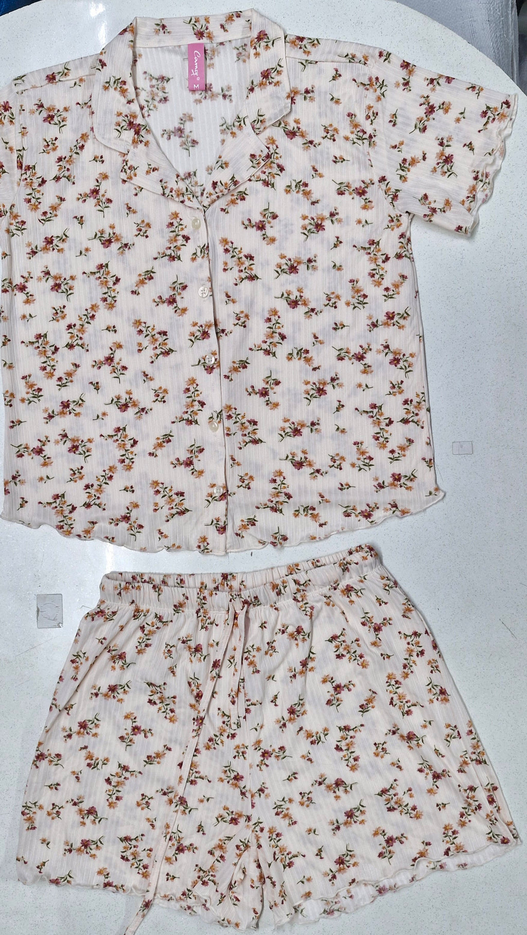 Women Night Suit, Loose Fit Short Set, Shirt & Short Loungewear, Printed Co-Ord, Stretch Fabric