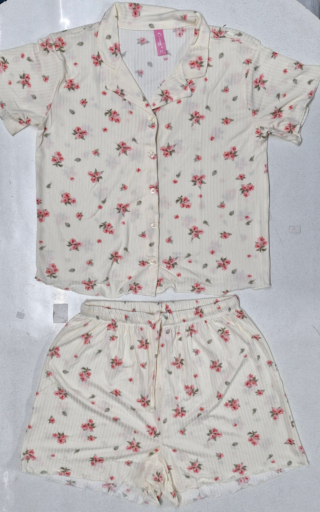 Women Night Suit, Loose Fit Short Set, Shirt & Short Loungewear, Printed Co-Ord, Stretch Fabric