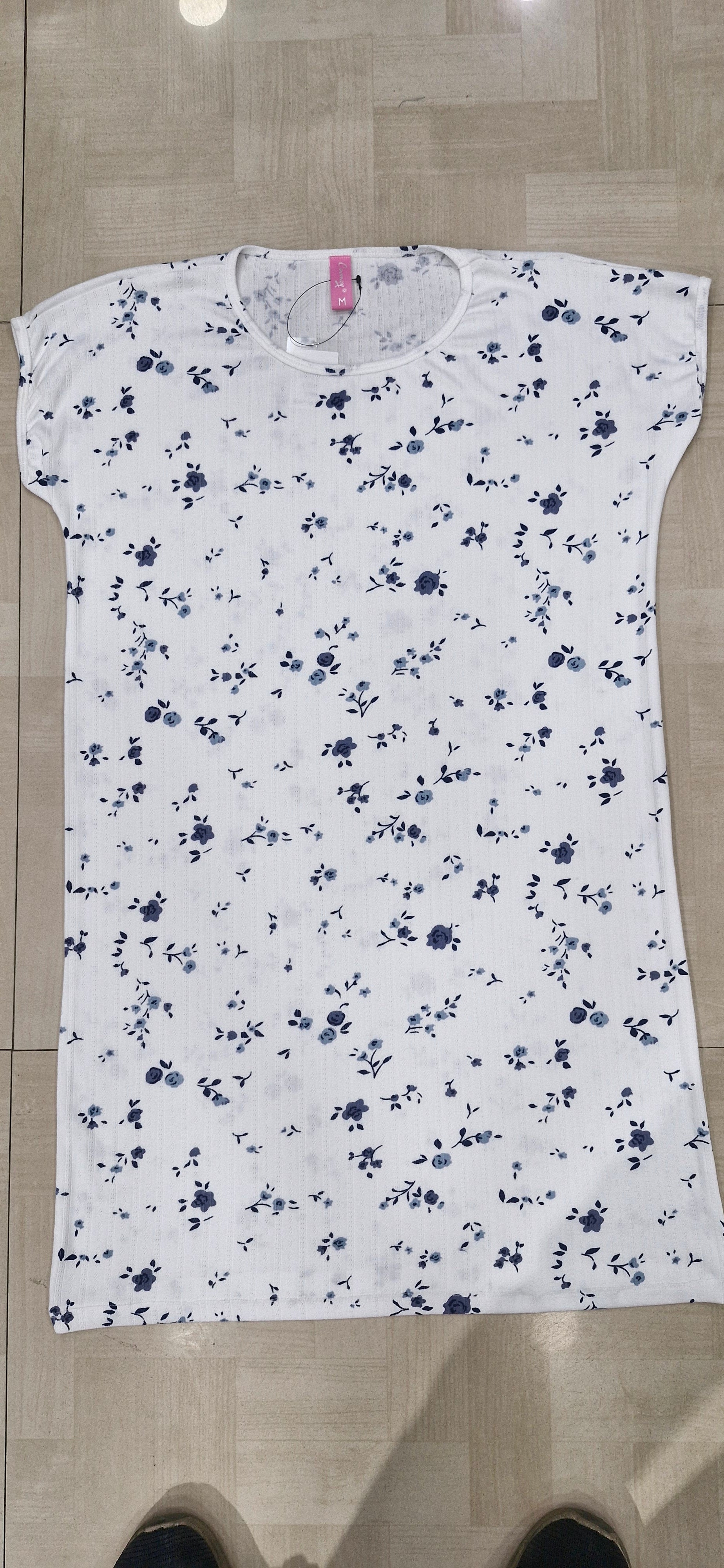 Women’s Knee Length Nighty | Soft Comfortable Sleepwear | Cap Sleeve Short Night Dress