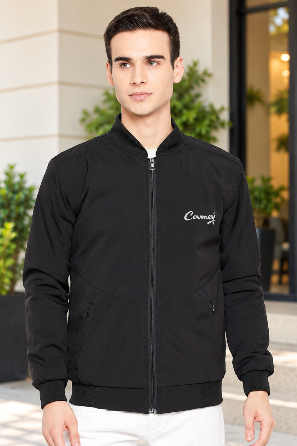 Mens Black Full Sleeve Zipper Jackets