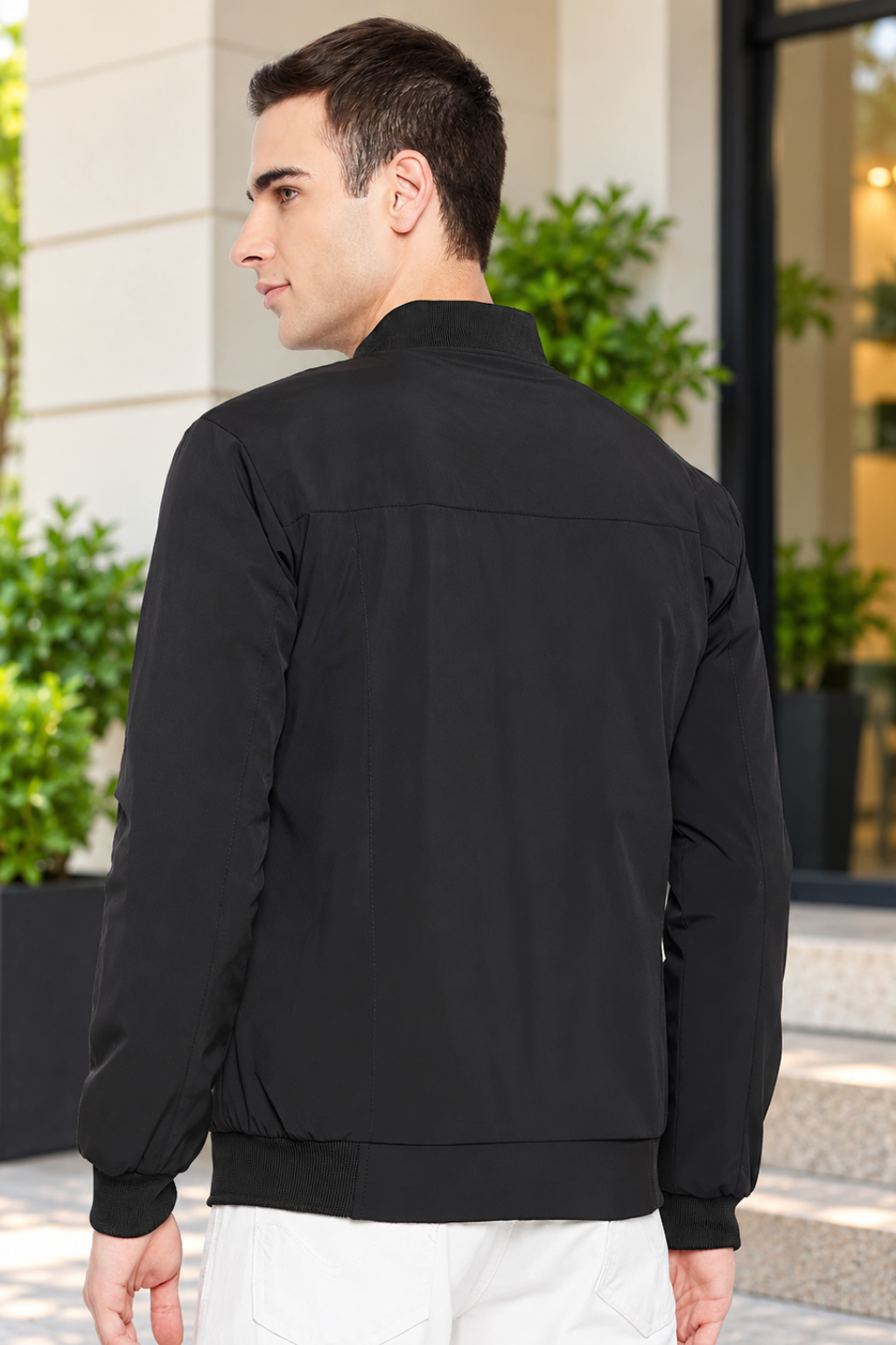 Mens Black Full Sleeve Zipper Jackets