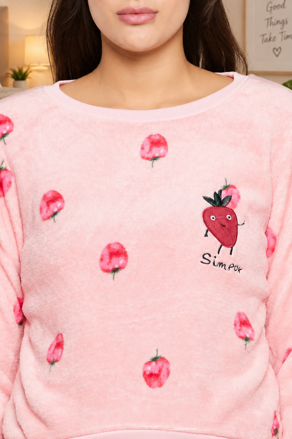 Women Printed Winter Full Sleeve Top and Pajama Pants