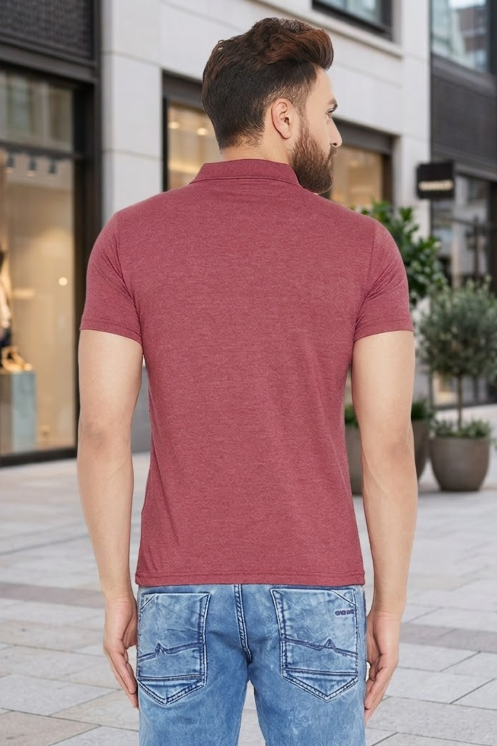 Camey Round Neck T-Shirts – Best Casual Wear for Men | Mens Half Sleeve Plain Polo Tshirt