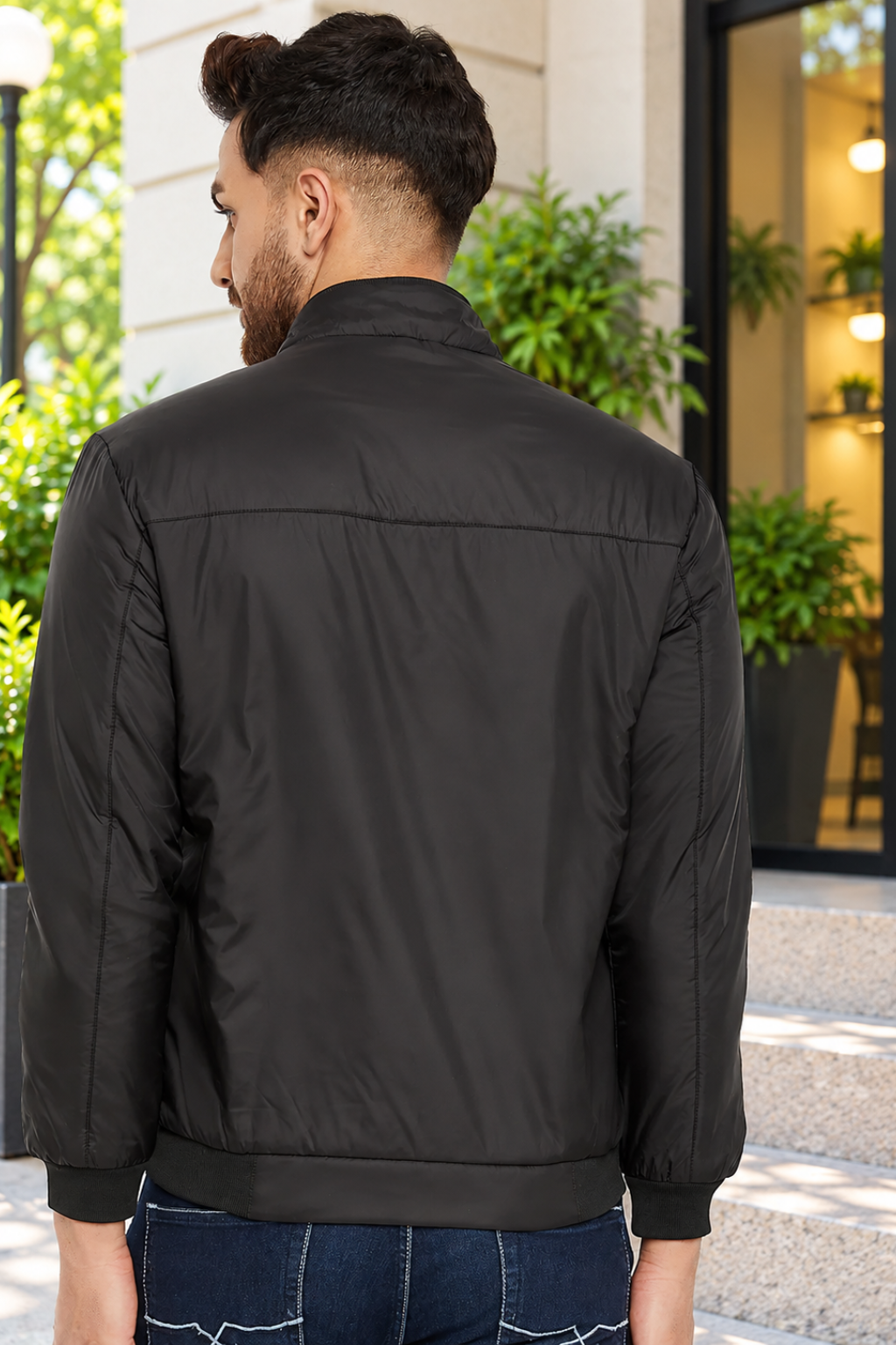 Mens Black Full Sleeve Zipper Jackets
