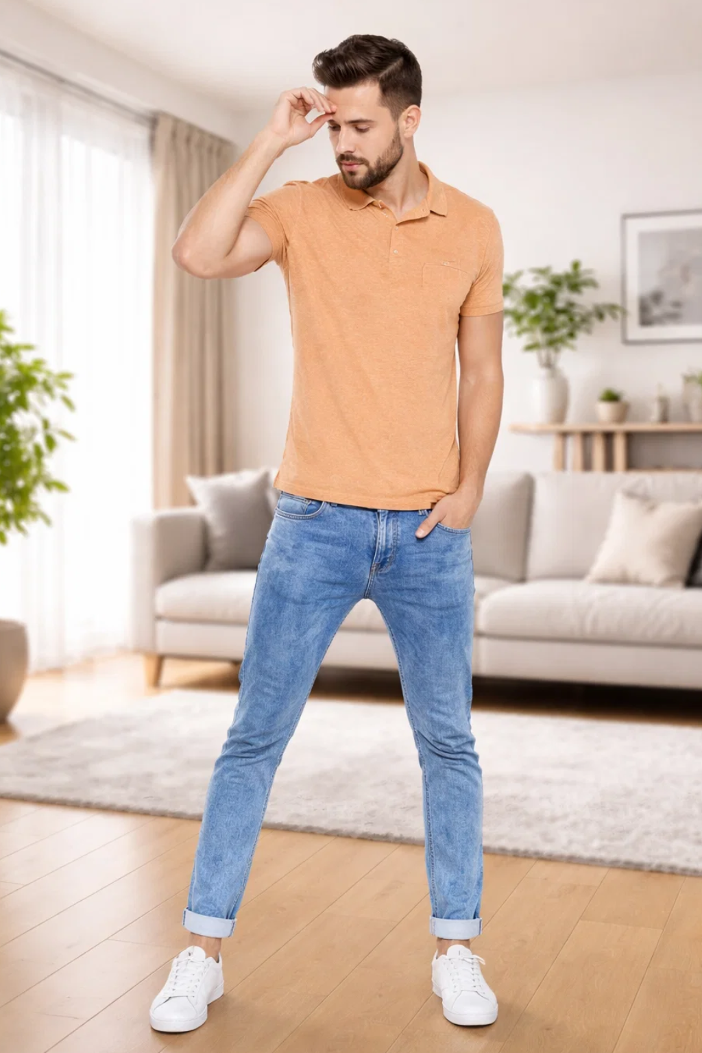 Mens Half Sleeve Plain Polo Tshirt