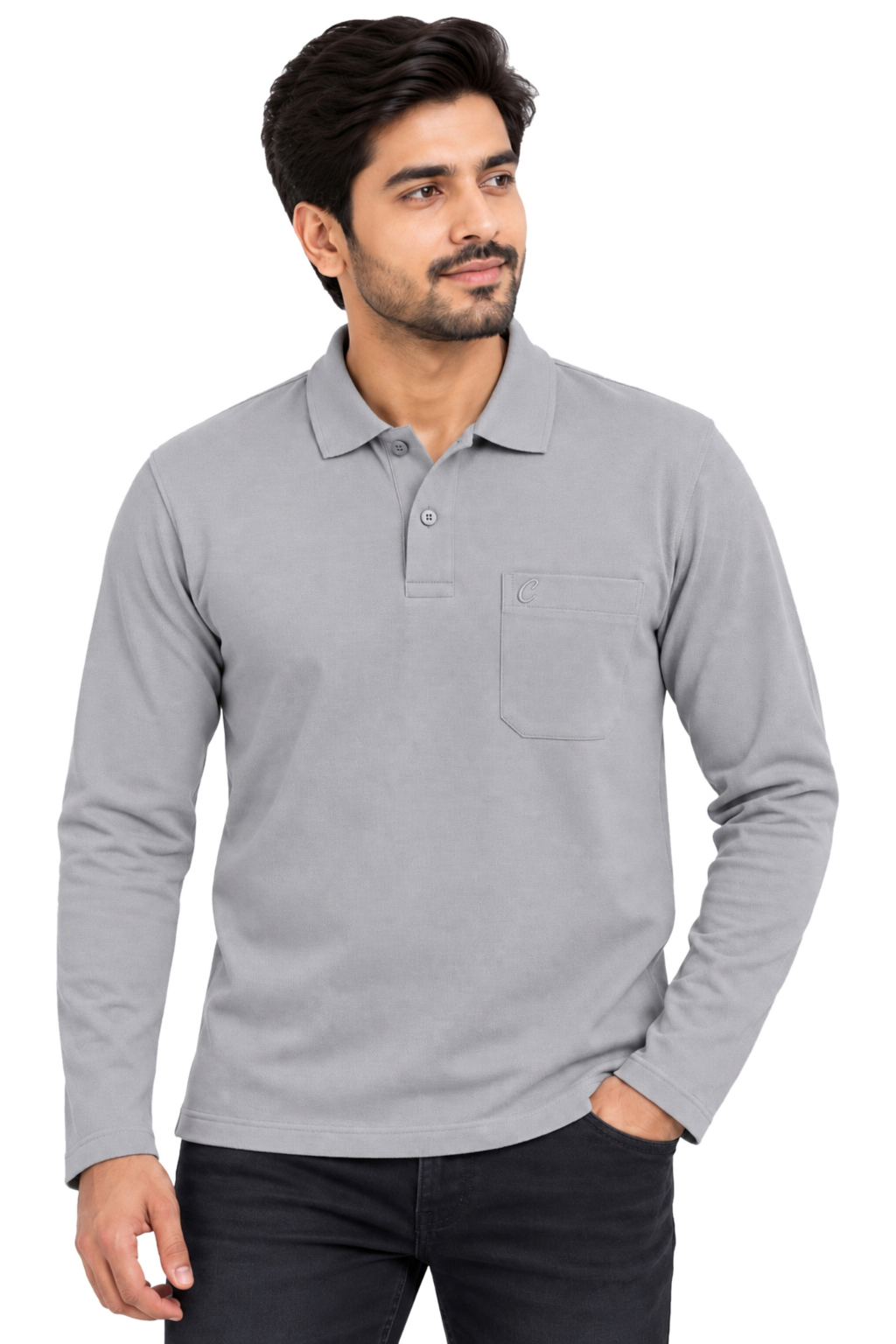 Mens Matty Polo T-Shirt with Pocket | Regular Fit | Full Sleeve Casual T-Shirt