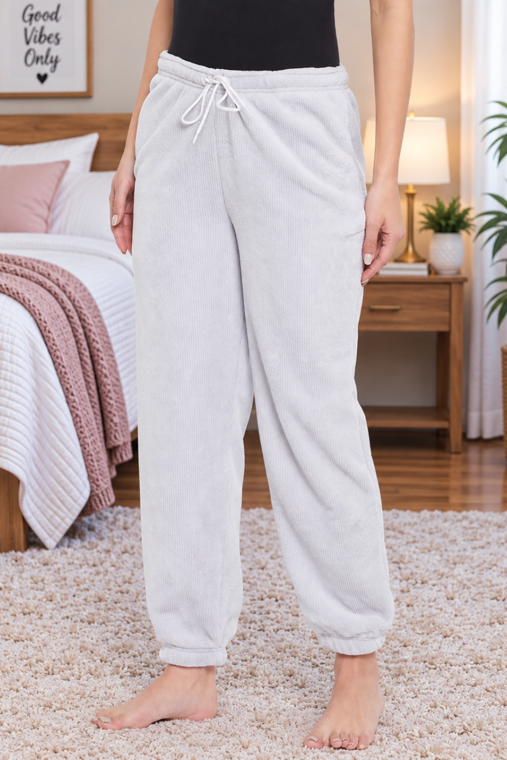 Women's Winter Soft & Warm Jacquard Lower | Pyjama with 2 side pockets
