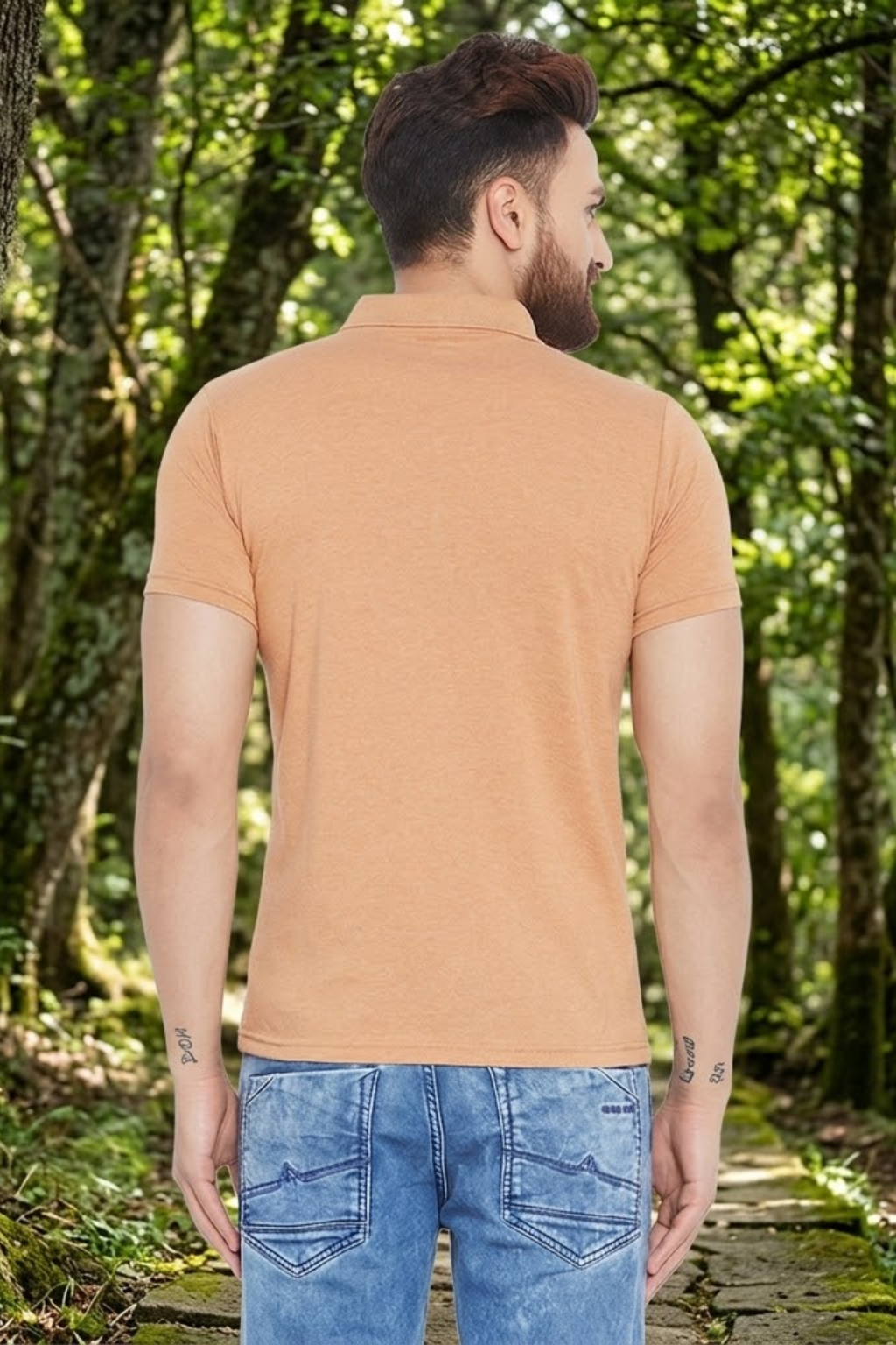 Mens Half Sleeve Plain Polo Tshirt