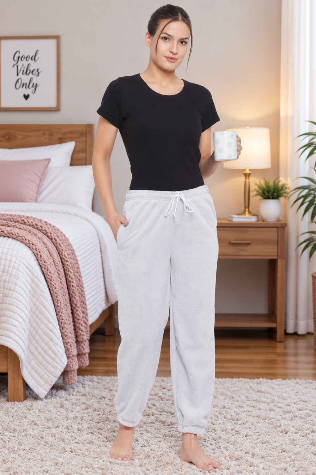 Women's Winter Soft & Warm Jacquard Lower | Pyjama with 2 side pockets