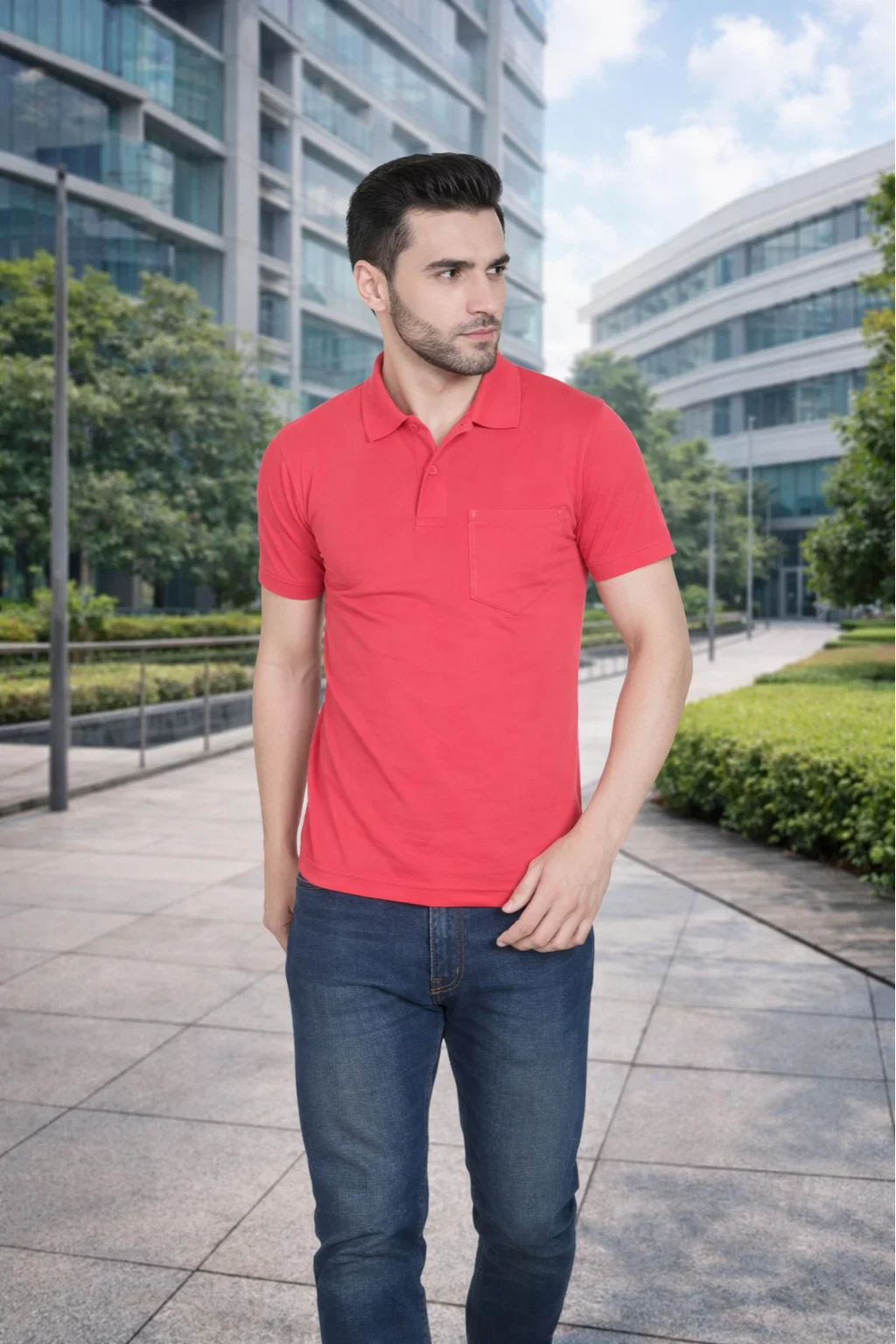 Shop Camey Men's Tees – Modern, Reasonable & Comfortable | Mens Half Sleeve Plain Polo Tshirt