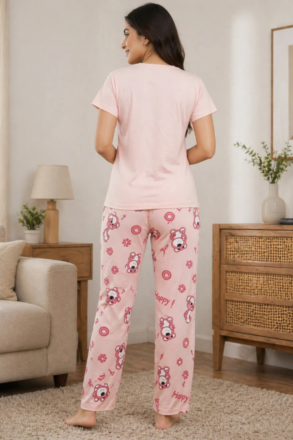 Women Cotton Pyjama Set Nightwear Lounge Wear Sleepwear