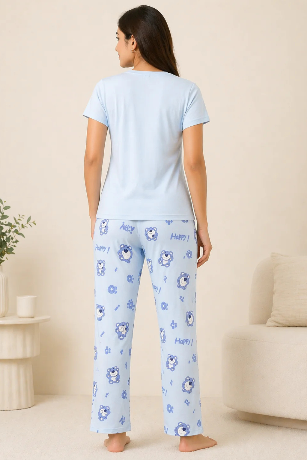 Women Cotton Pyjama Set Nightwear Lounge Wear Sleepwear