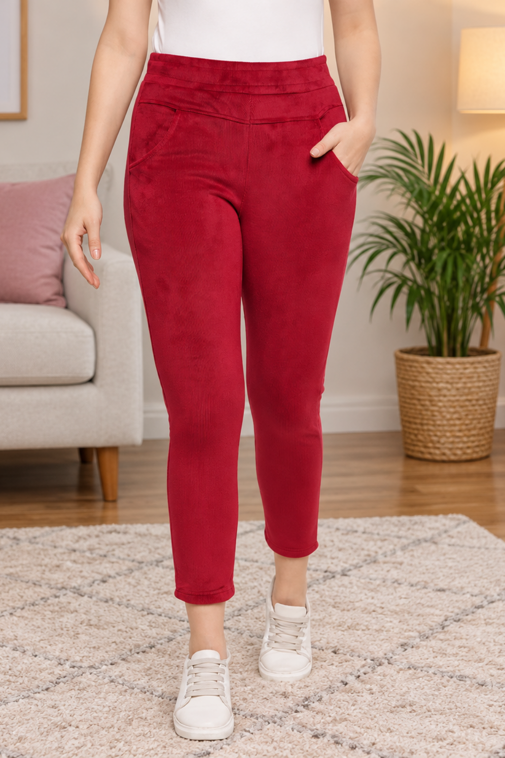 Women's Winter Soft & Warm Corduroy trouser|Pajayma with 2 side pockets