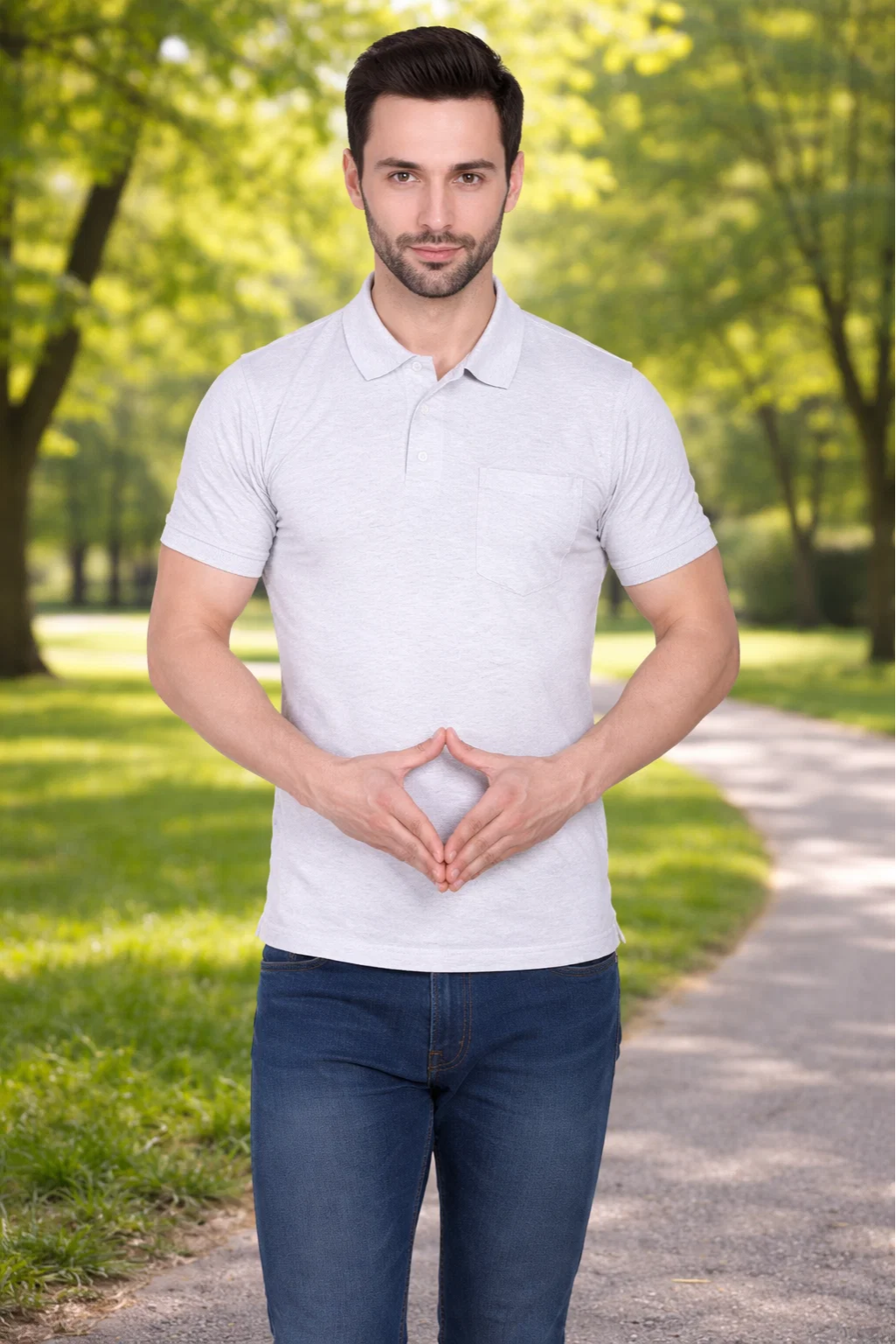 Camey Men's T-Shirts – Soft, Great Everyday Fit | Mens Half Sleeve Plain Polo Tshirt