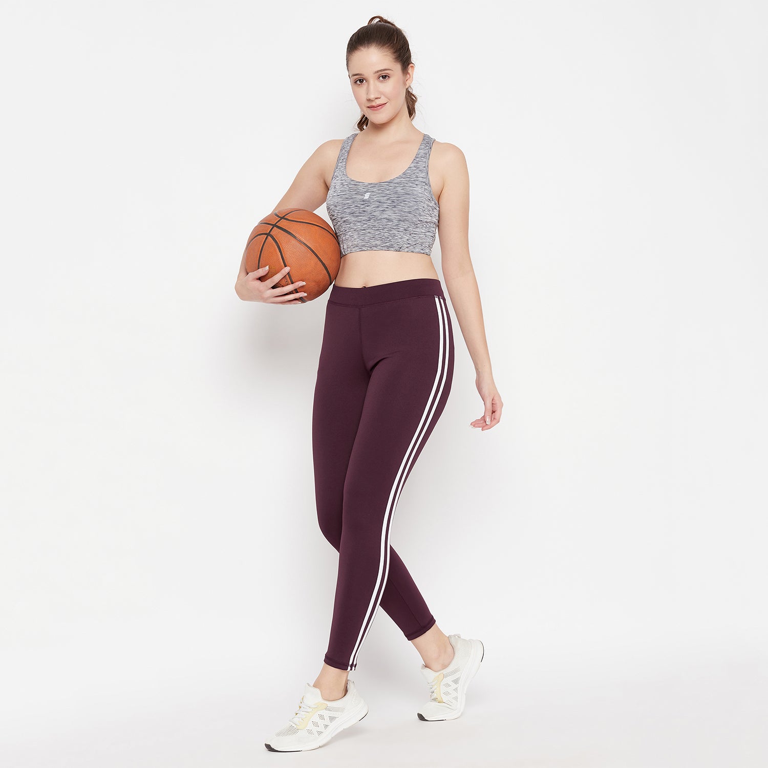 Women Solid Side Stripe Jegging with 2 side pockets