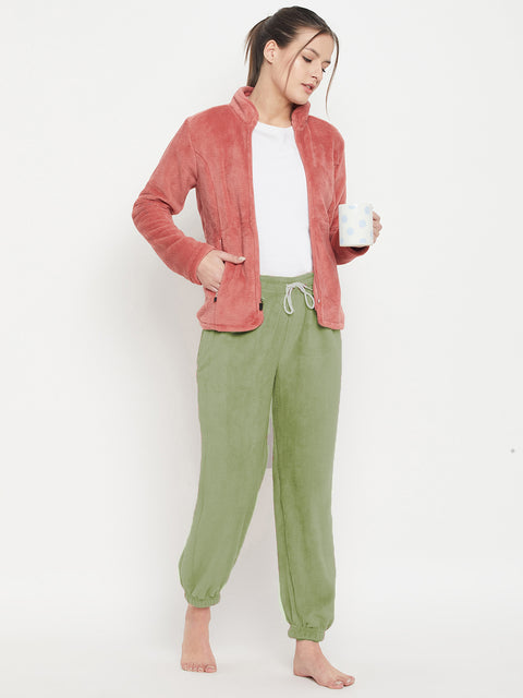 Women's Winter Soft & Warm Coral_Fleece Lower | Pyjama with 2 side pockets