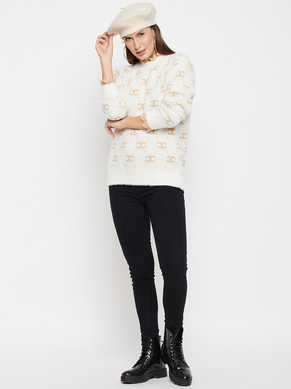 Women Woolen winter full sleeve high Neck top|Sweater