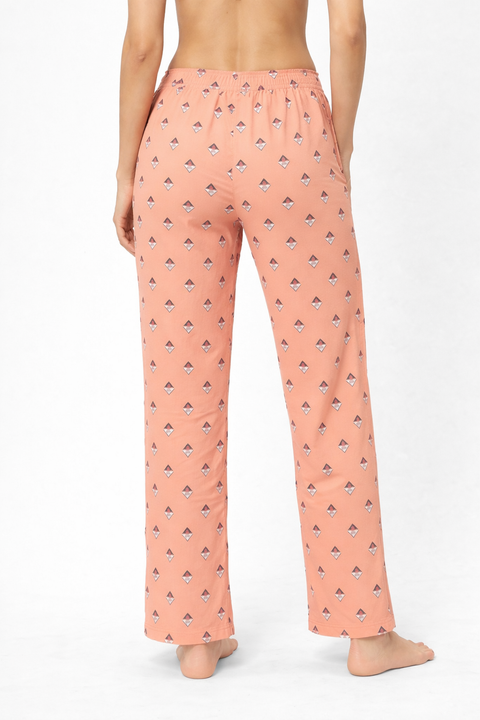 Camey Women's Printed Pyjama Pants, Floral Pattern, Sleepwear