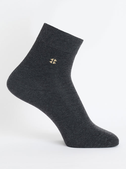 Ankle Length Cotton Socks, Pack of 3, Asst Colors