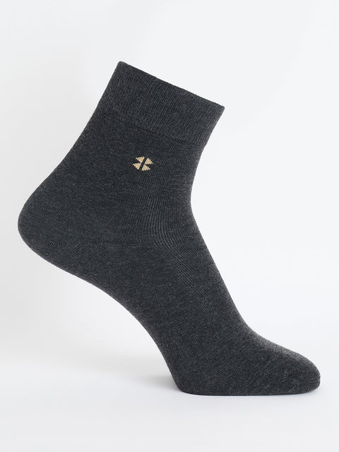 Ankle Length Cotton Socks, Pack of 3, Asst Colors