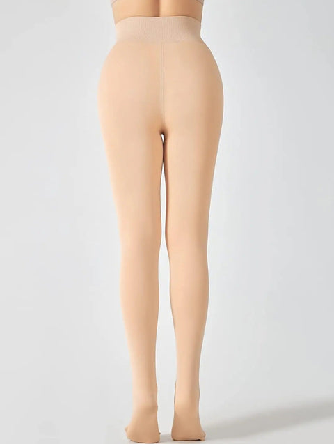 Women Warm Thick Fur Lined Fleece Winter Thermal Soft Legging Tights Stocking - Slim Fit